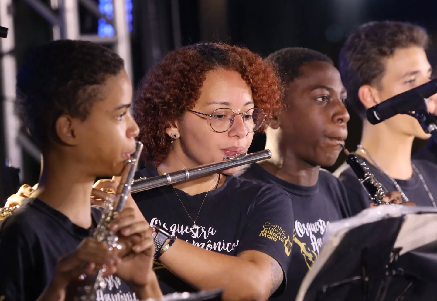 A inauguração teve também a apresentação do projeto Harmônicos de Conservatória, apoiado pelo vereador