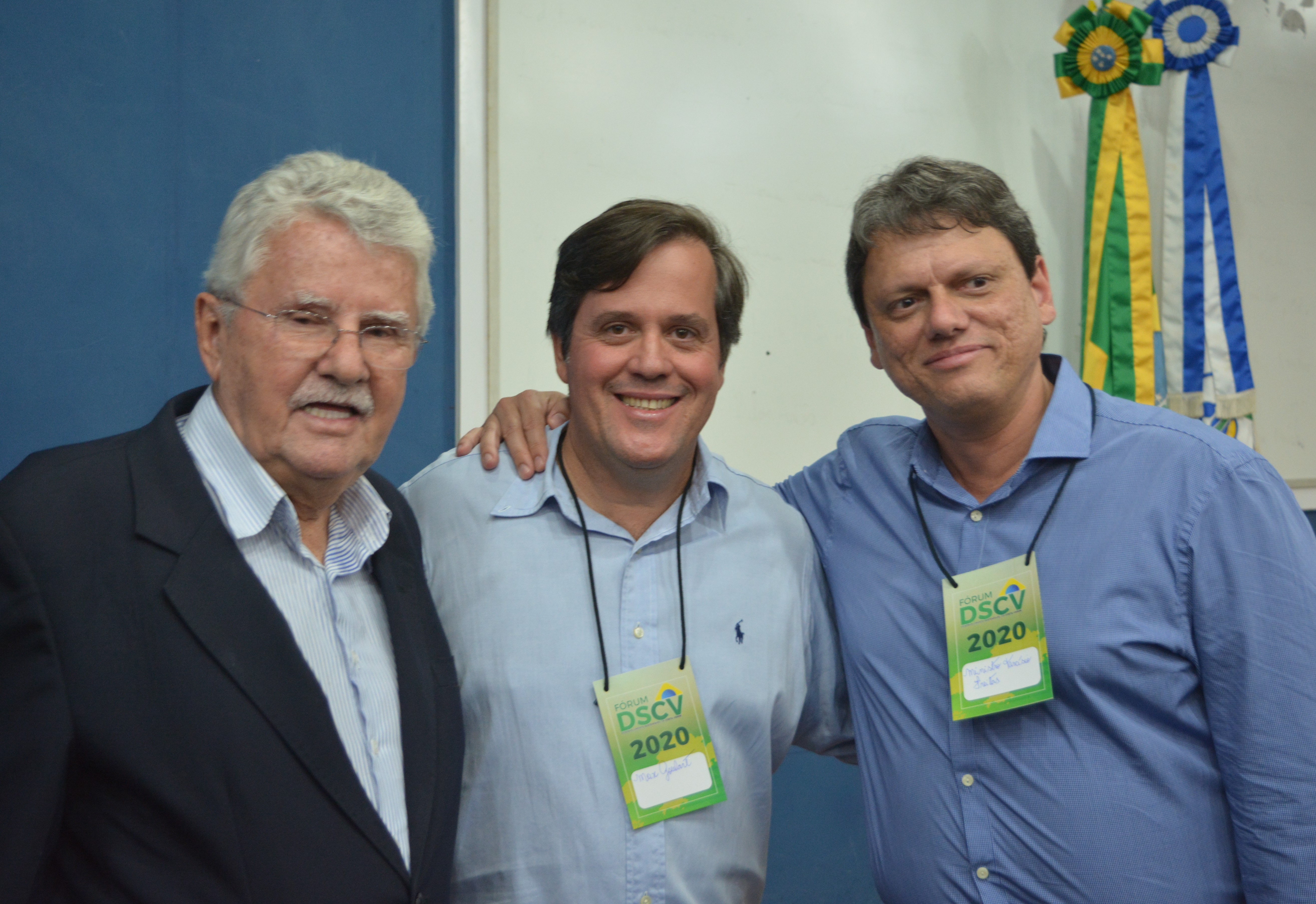 Deputado Luiz Antônio com ministro Tarcísio Freitas