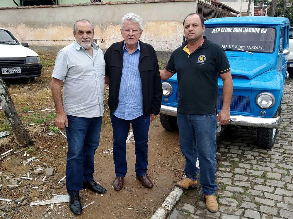 Deputado Luiz Antônio com vereador Dail e prefeito de Bom Jardim