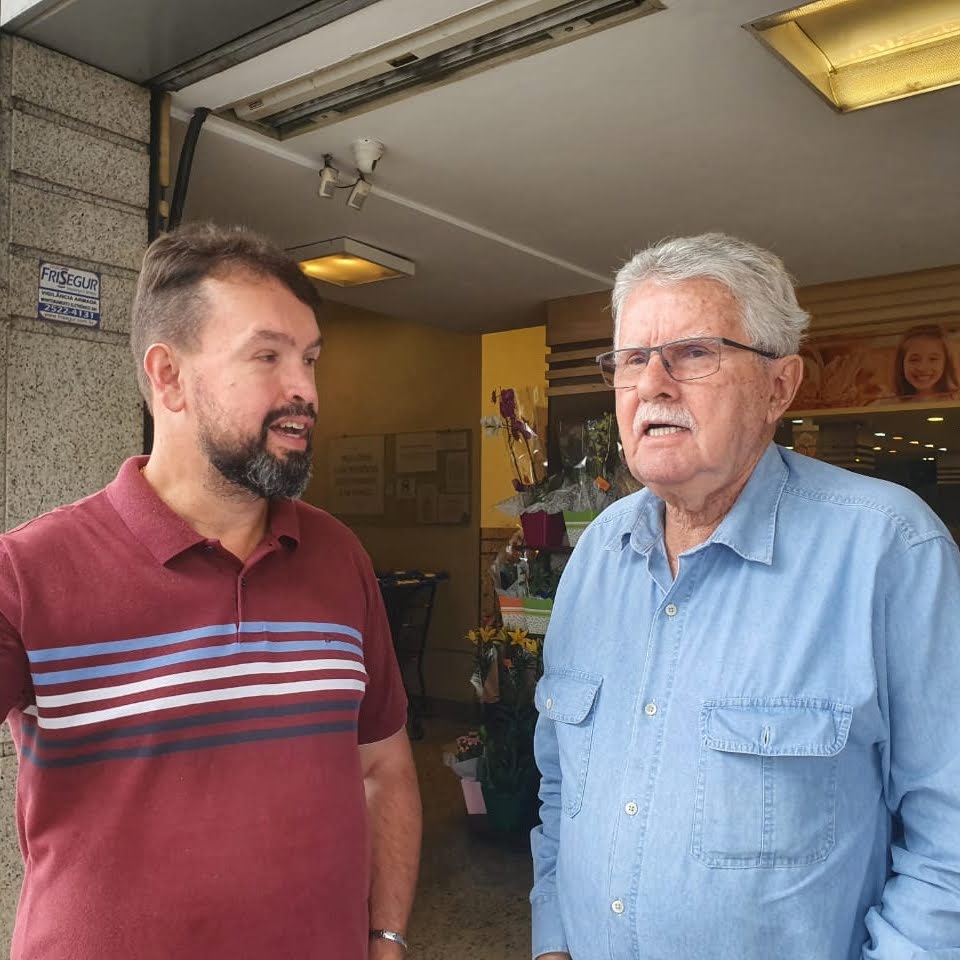 Deputado Luiz Antônio e vereador Isaque Demani