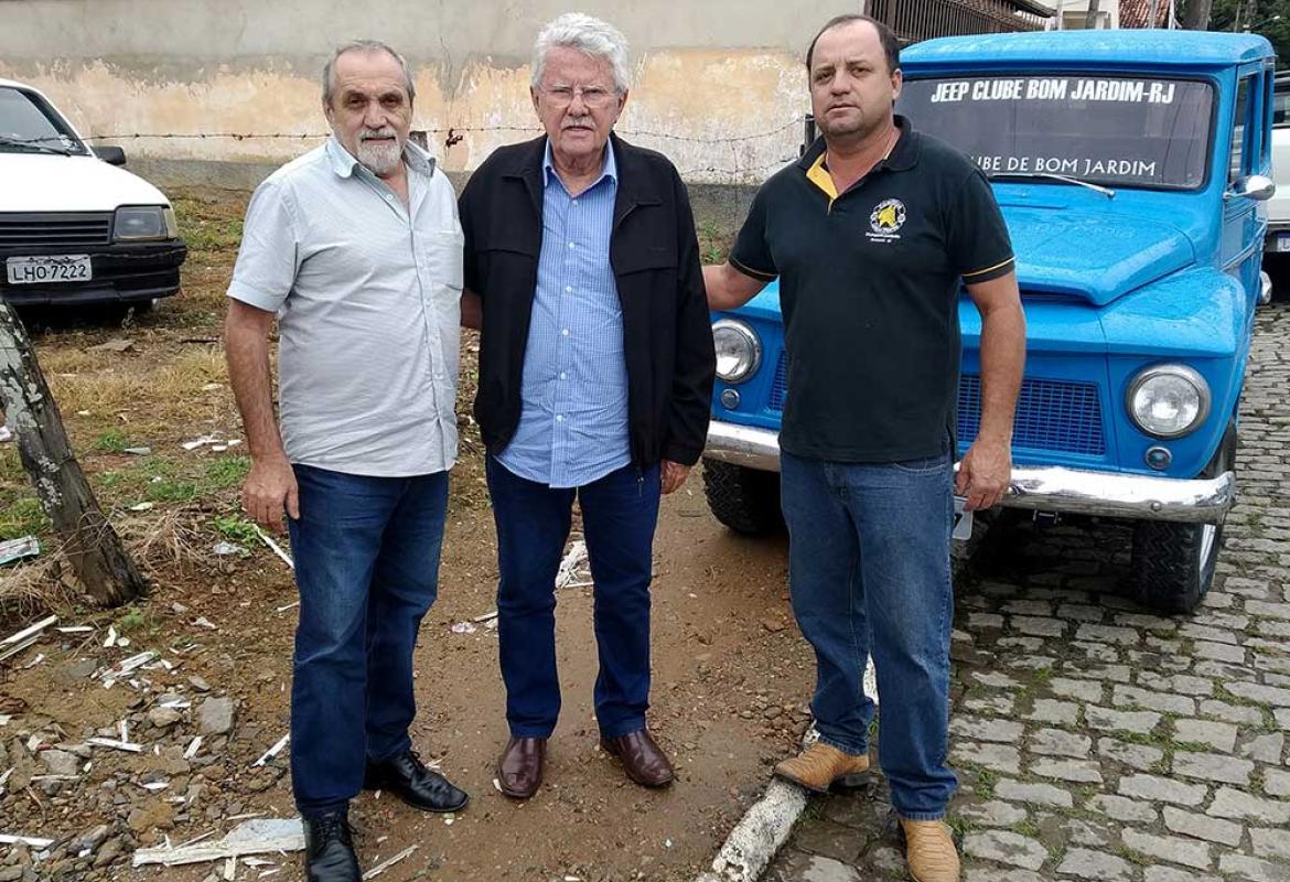 Deputado Luiz Antônio com vereador Dail e prefeito de Bom Jardim