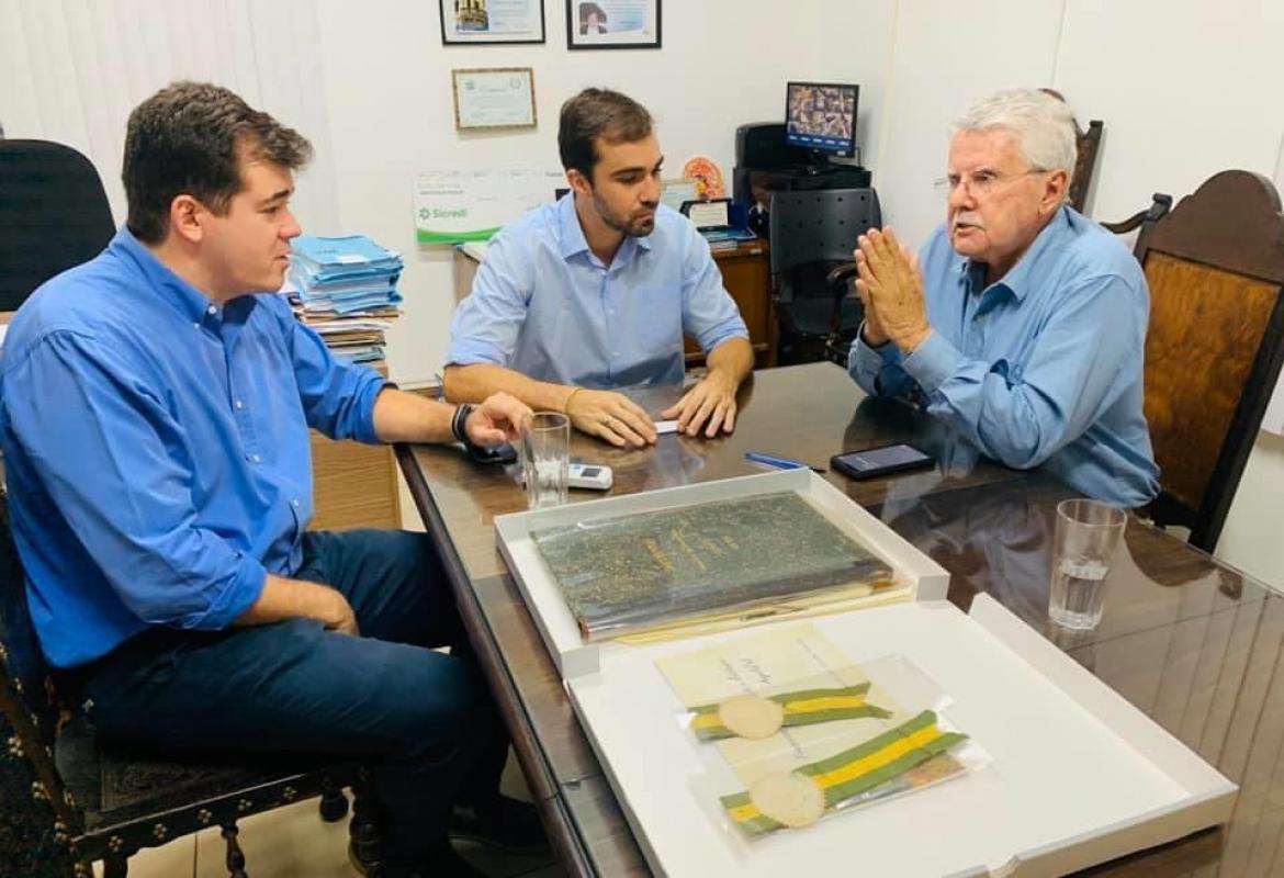 Deputado Luiz Antônio e vereador Renan Marassi