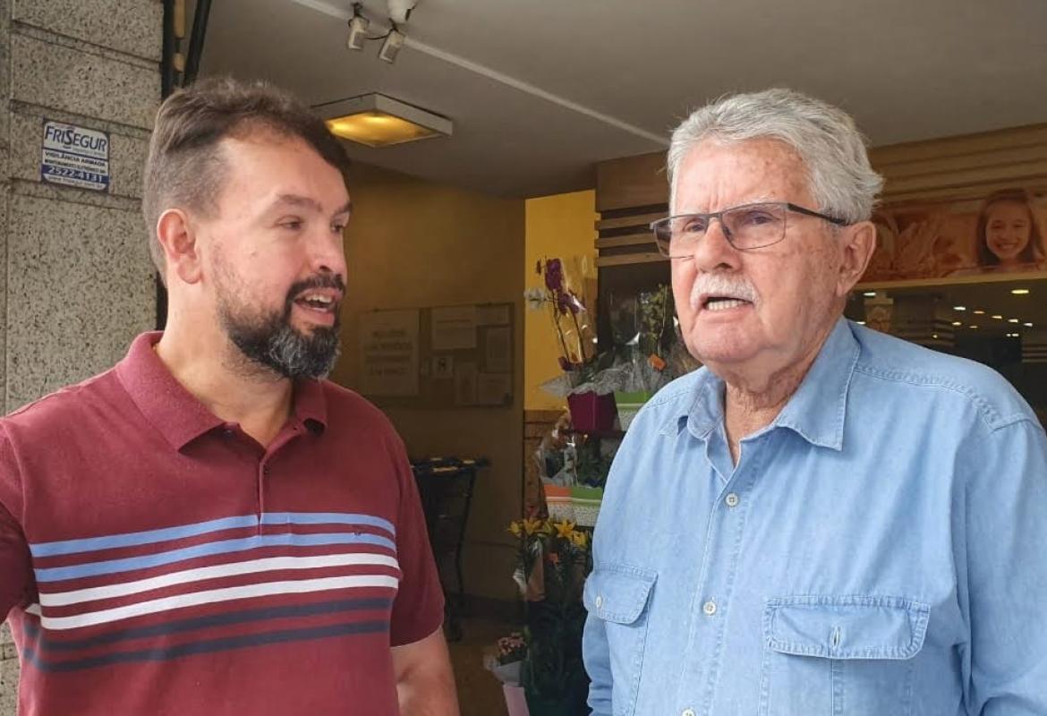 Deputado Luiz Antônio e vereador Isaque Demani