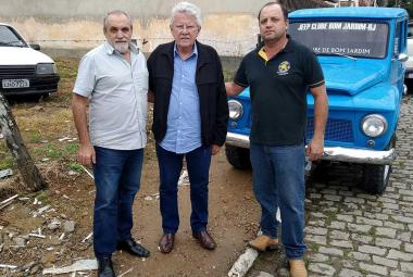 Deputado Luiz Antônio com vereador Dail e prefeito de Bom Jardim