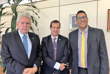 Deputado Luiz Antônio e vereador Professor Rafael