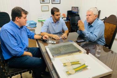 Deputado Luiz Antônio e vereador Renan Marassi