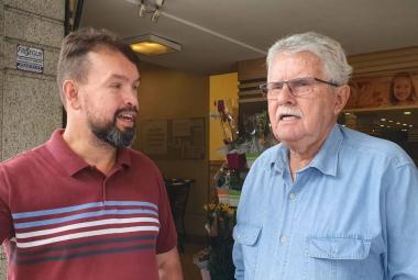 Deputado Luiz Antônio e vereador Isaque Demani