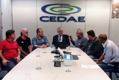 Deputado Federal Luiz Antônio Corrêa em reunião com presidente da Cedae